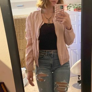 Light pink American Eagle Zip-up Jacket